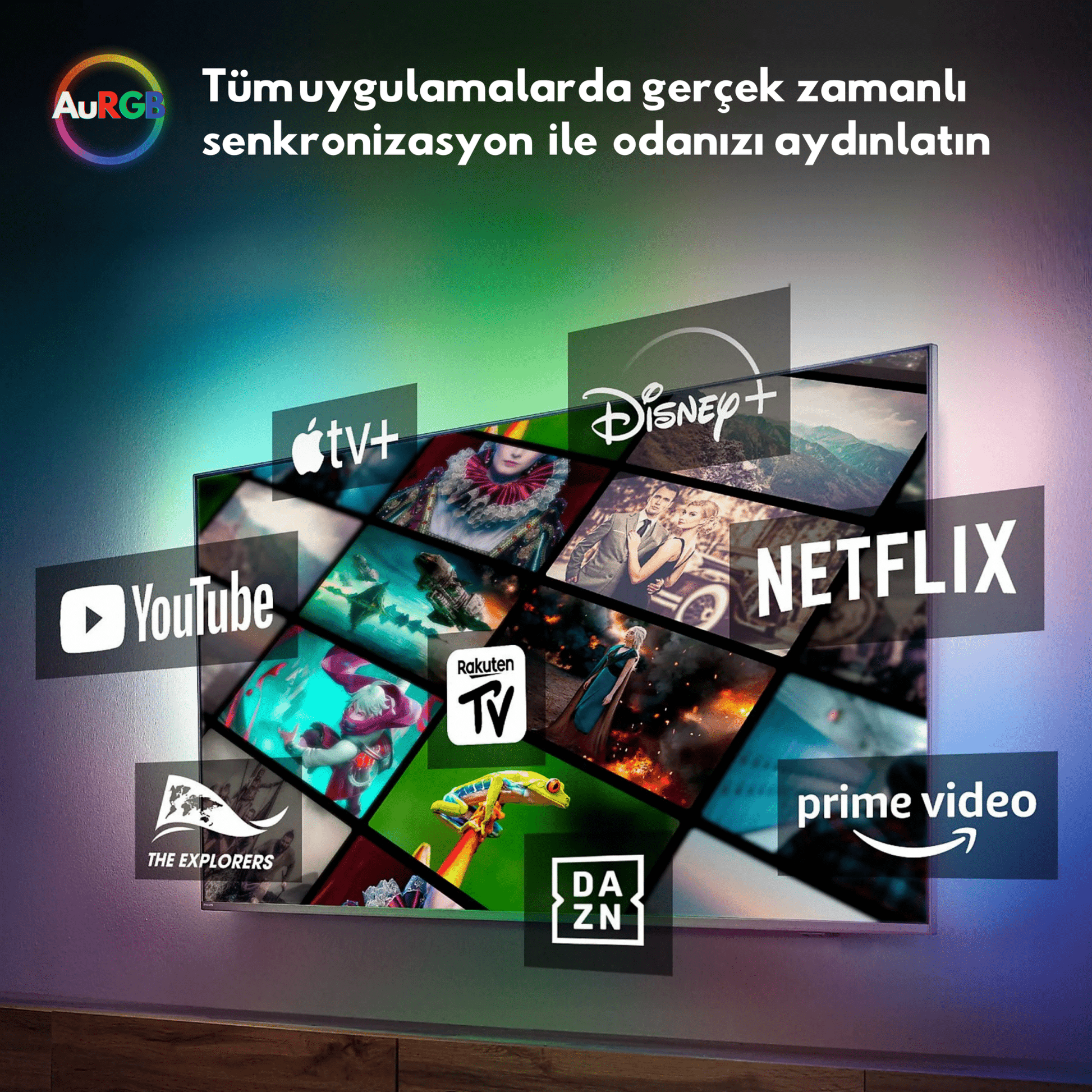 AuRGB™ TV Akıllı Led Şerit - AuRGB